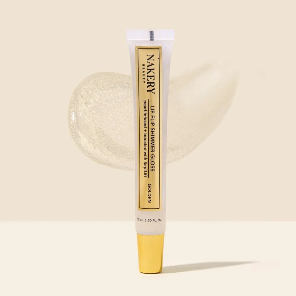 SALE 🔥Nakery Beauty Lip Flip Shimmer Gloss in Golden